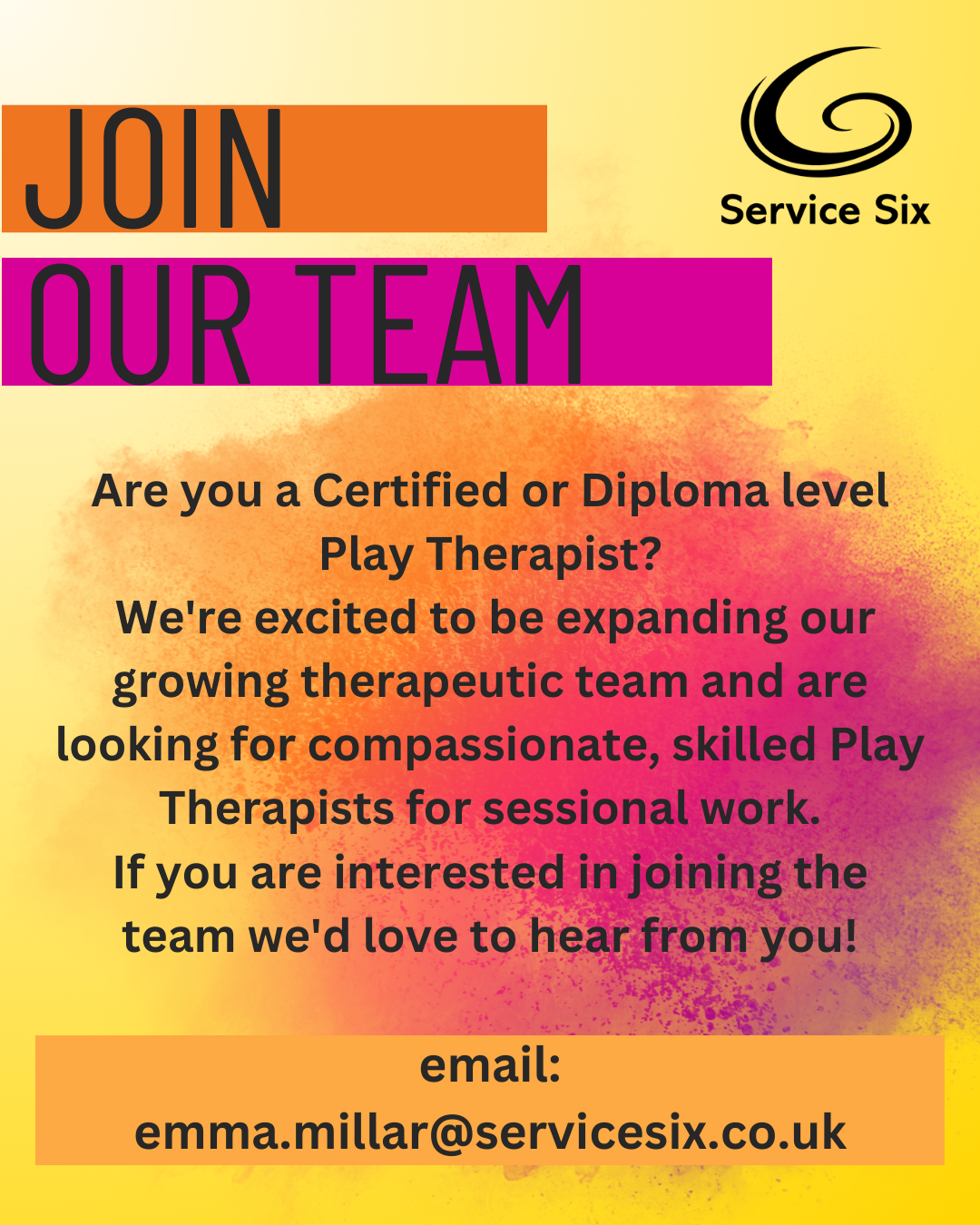Recruitment - play therapist